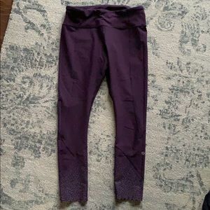 Lululemon 7/8ths pants in dark purple